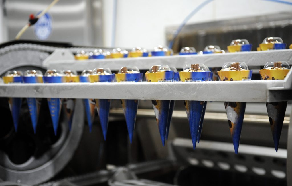 
Piena pārstrādes uzņēmuma “Food Union” ražotne.
