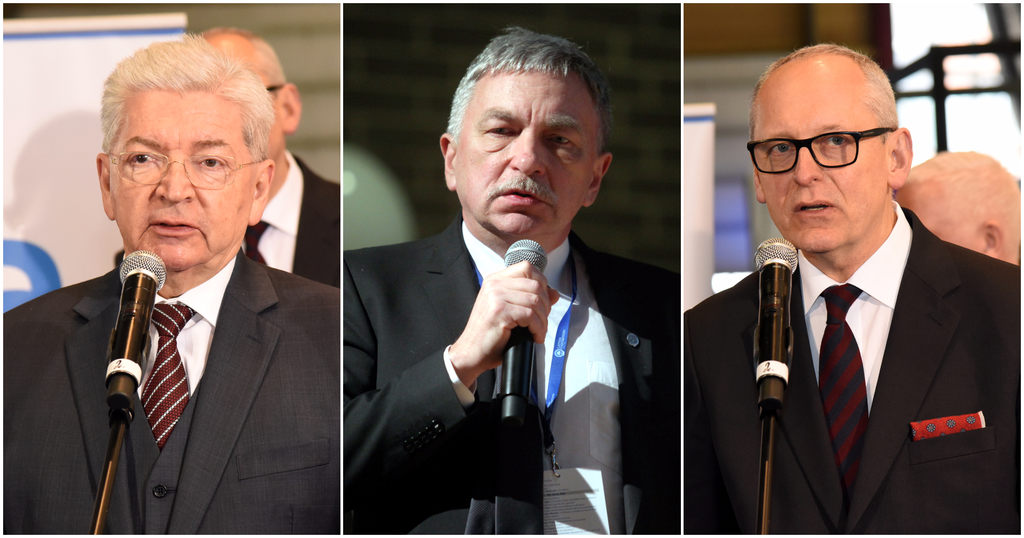 
Leonīds Ribickis (no kreisās), Indriķis Muižnieks un Aigars Pētersons.
