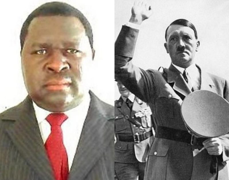 
Namībijas vēlēšanās uzvarējušais politiķis Ādolfs Hitlers Unona un īstais Ādols Hitlers.
