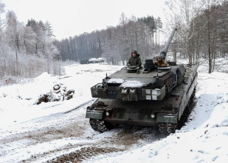 
Lietuvā, tanks “Leopard 2”.

