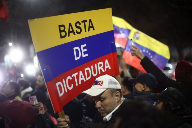 
Venecuēlā visā valstī notiek protesti pret vēlēšanu rezultātu viltošanu. 2024. gads.
